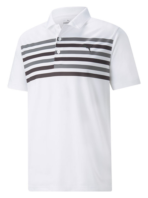 Puma Grint Polo - Bright White/Quiet Shade