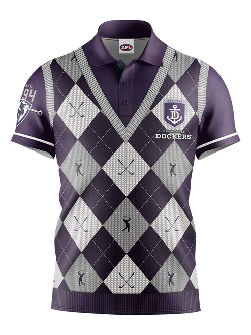 Official AFL Fairway Golf Polo Shirt - Fremantle Dockers