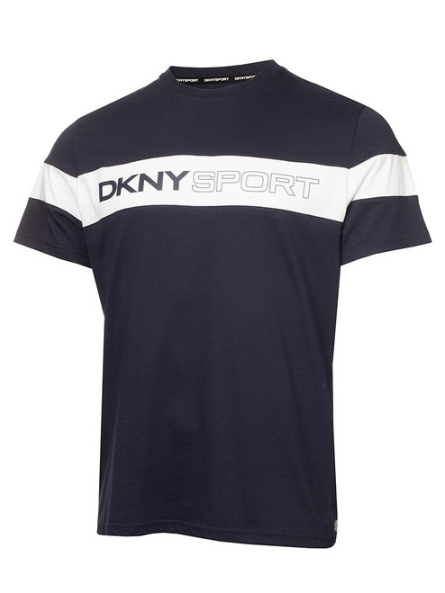 DKNY Sport Colour Block T-Shirt - Navy
