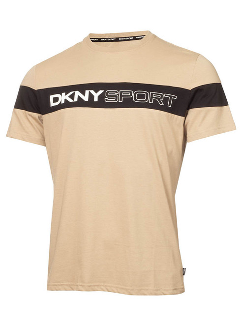 DKNY Sport Colour Block T-Shirt - Stone