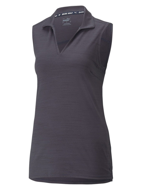 Puma Women's CLOUDSPUN Coast Sleeveless Golf Polo - Navy Blazer
