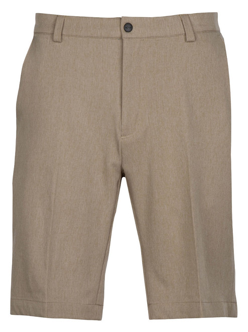 Greg Norman 4-Way Stretch Classic Heather Short - Bamboo Heather