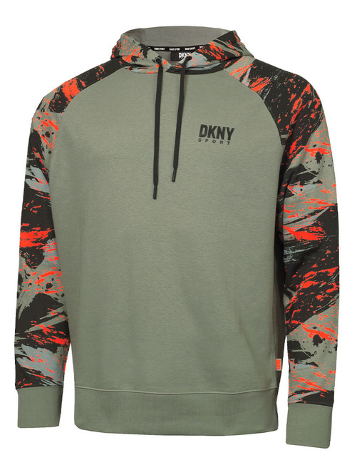DKNY Sport Gybe Terry Hoodie - Military/Brushstroke