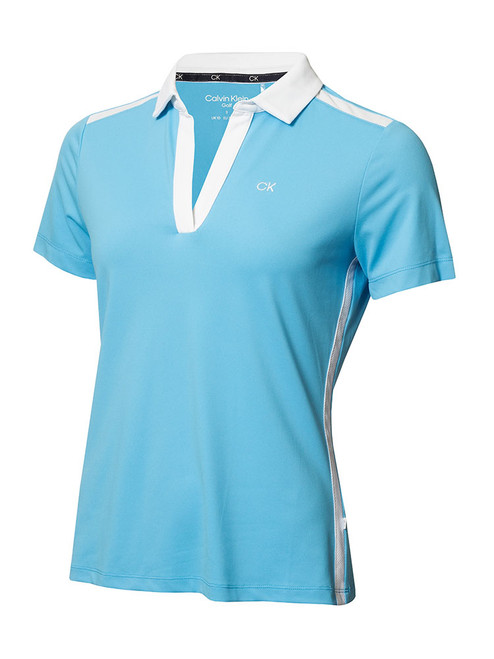Calvin Klein Women's Canisteo Polo - Heritage Blue/White