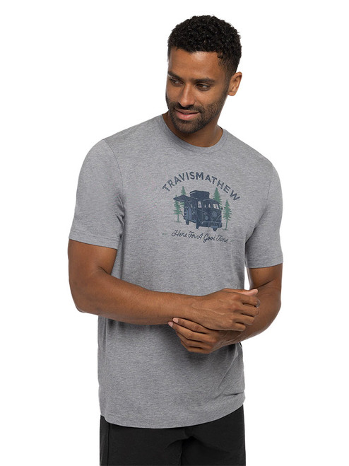 TravisMathew Coal Walk T-Shirt - Heather Grey