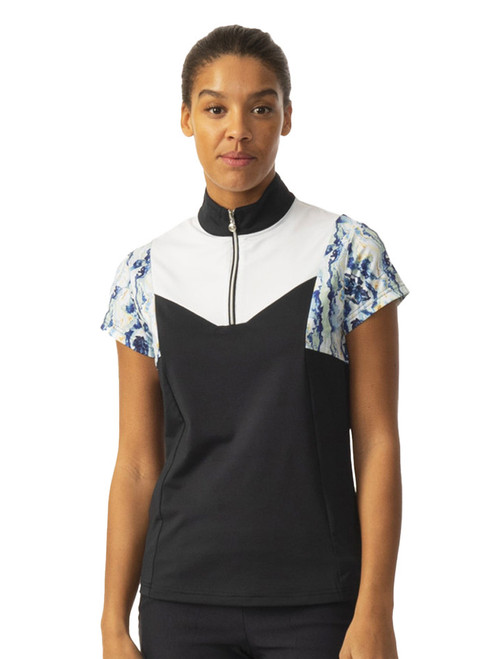Daily Sports W Margret Cap Sleeve Polo Shirt - Navy