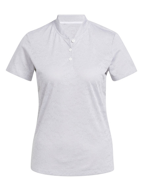 adidas Women's Jacquard Golf Polo Shirt - White