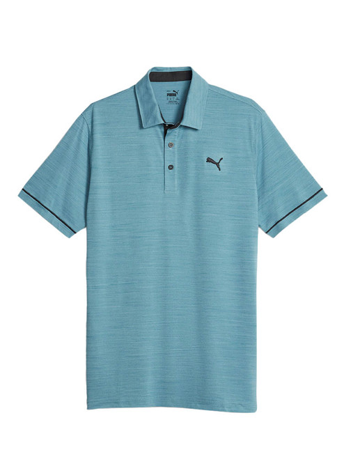 Puma CLOUDSPUN Haystack Golf Polo - Bold Blue Heather