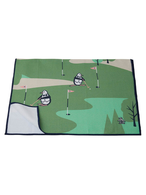 Original Penguin Pete on the Course Golf Towel - Bright White