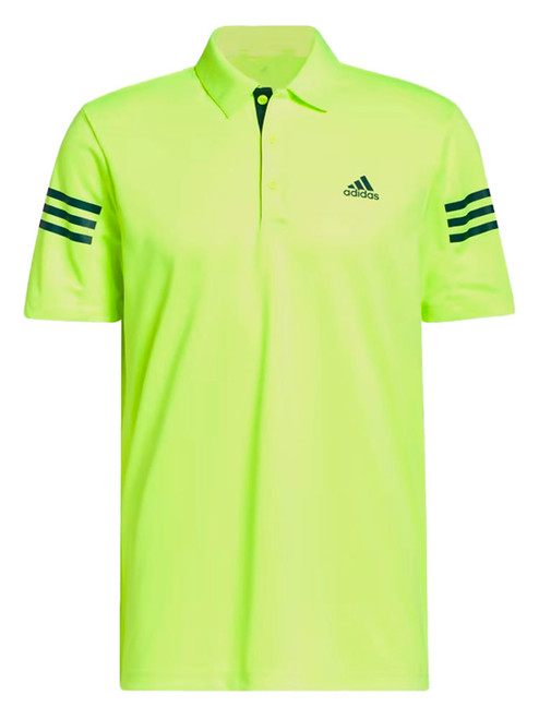 adidas 3-Stripe Polo Shirt - Lucid Lemon