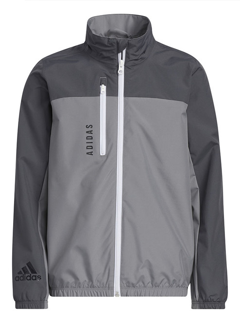 adidas JR Provisional Golf Jacket - Grey Three