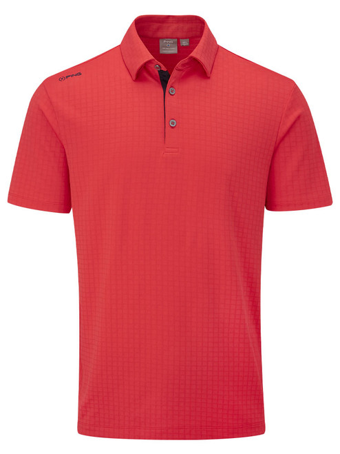 Ping Cillian Tailored Fit Polo - Poppy