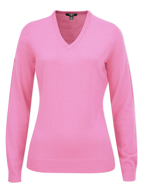 Callaway Women's V-Neck Merino Sweater - Lilac Chiffon