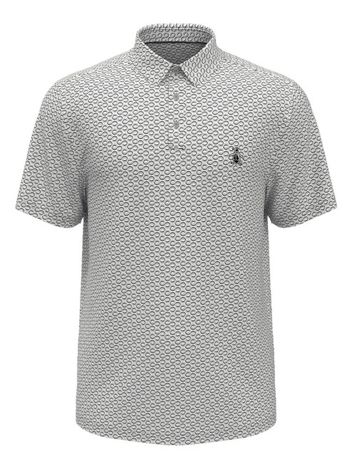 Original Penguin All Over Heritage Micro Geo Print Polo - Quiet Shade