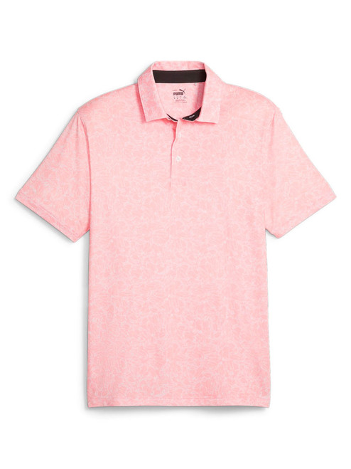 Puma MATTR Caddy Polo - Peach Smoothie/Puma Black