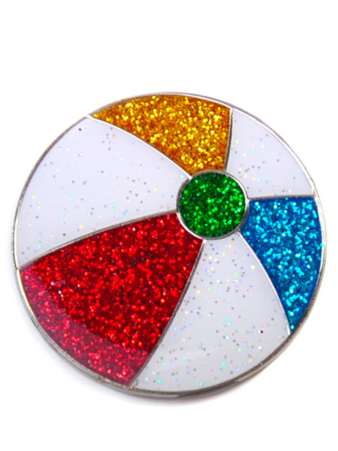 Navika Glitzy Beachball Ball Marker