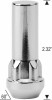 Acorn Wheel Lock -  XL 12x1.75 Threads Length: 2.32" 60° Tapered Seat