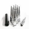 10 Pack - 12x1.25 Chrome Duplex Spline Spike [7-Spline] 4.43" Tall - Key Included