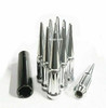 32 Pack - 12x1.5 Chrome Duplex Spline Spike [7-Spline] 4.43" Tall - Key Included