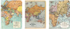 Vintage Map Mini Notebook Set