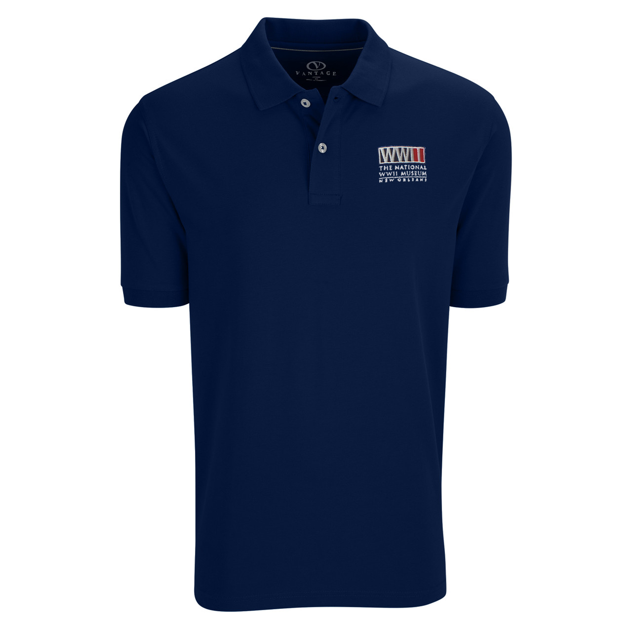 Vantage Mens Perfect Polo - The National WWII Museum
