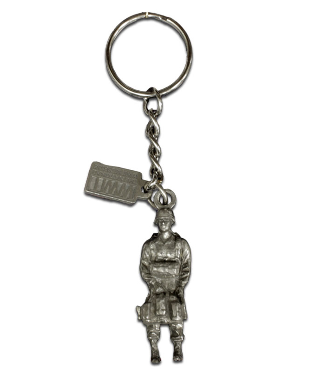 Pewter Key Chain 504th Unit Crest Strike Hold - 82nd Airborne Division  Museum