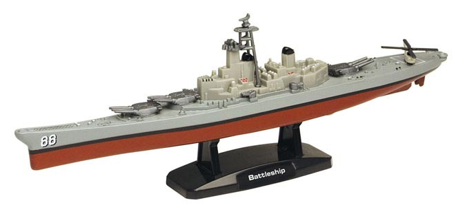 WWII Battleship 9in Diecast Model - Main Image