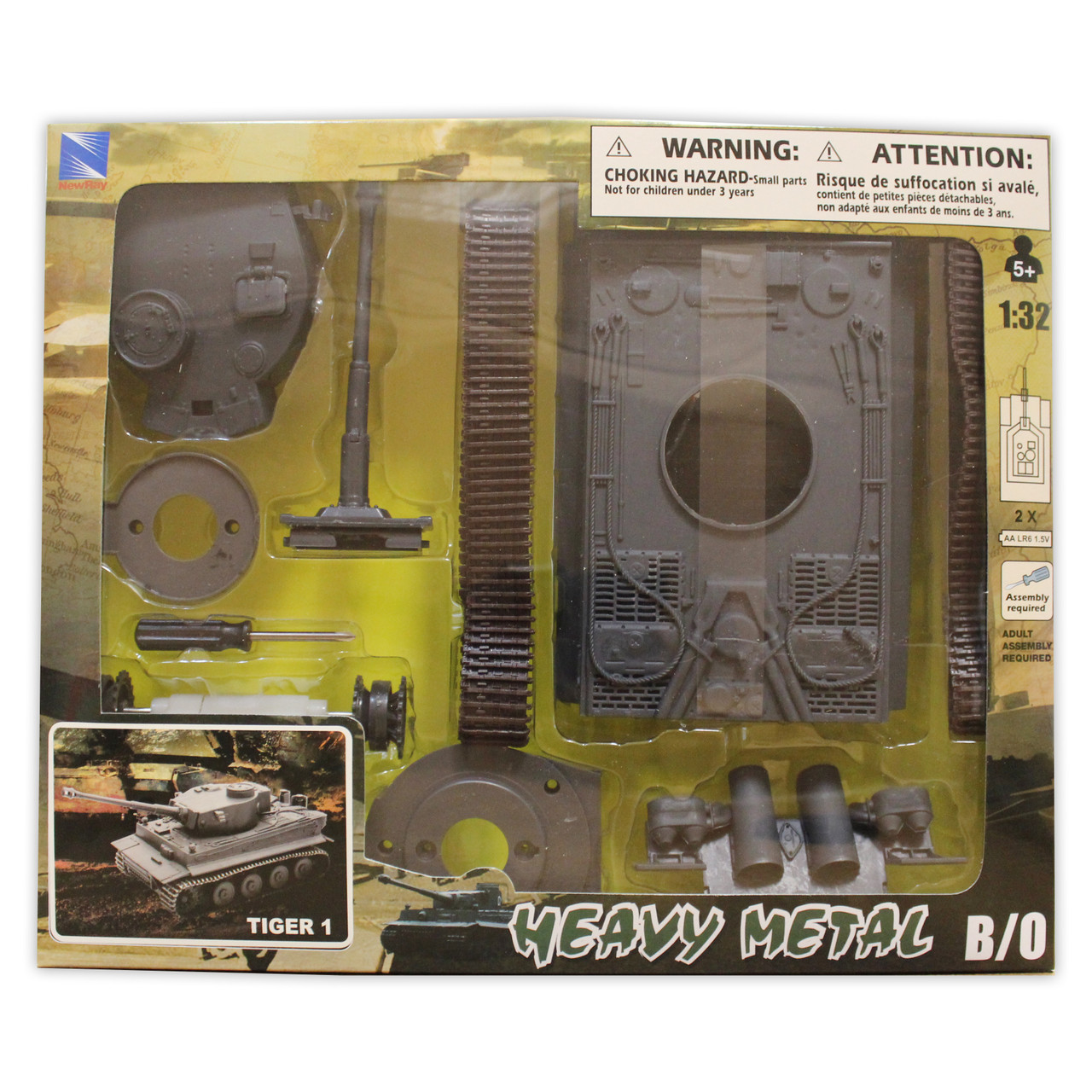 Tiger 1 Tank Heavy Metal Model Kit