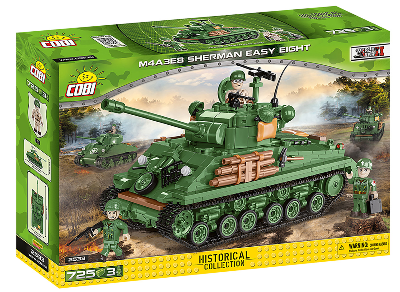 M4A3 Sherman Tank Easy Eight Block Puzzle