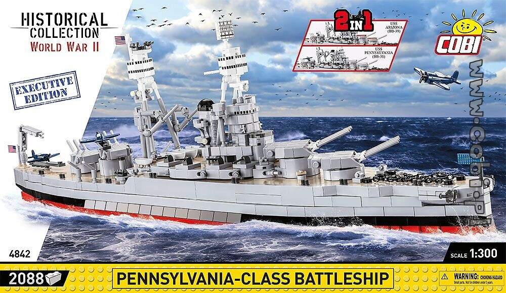 Pennsylvania Class 2in1 Battleship Cobi Block Puzzle