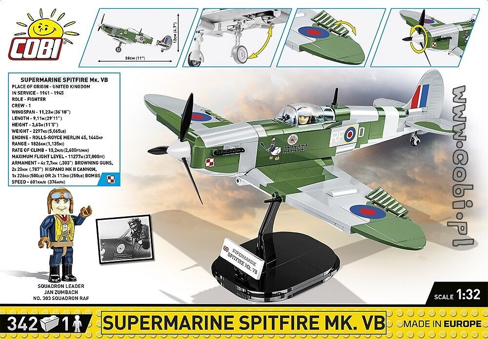 Supermarine Spitfire MK.VB Cobi Puzzle