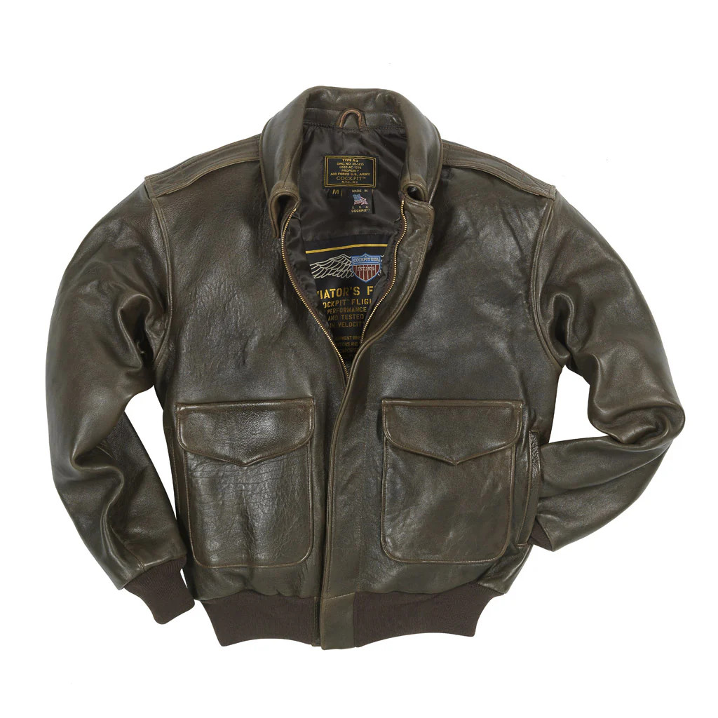 100 Mission A-2 Pilot's Leather Bomber Jacket - Main Image