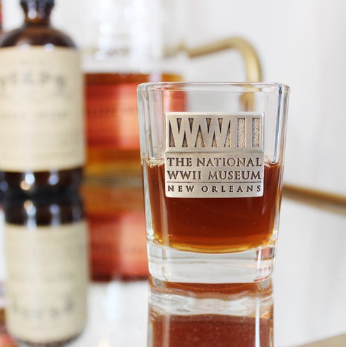 WWII Logo Square Shot Glass