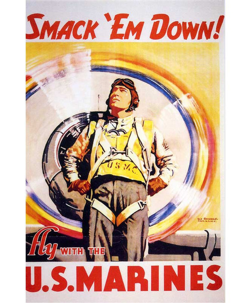 Smack em Down Replica WWII Propaganda Poster