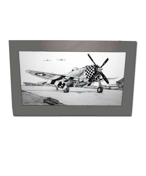 P47 Thunderbolt 12in by 19.25in Matted Print