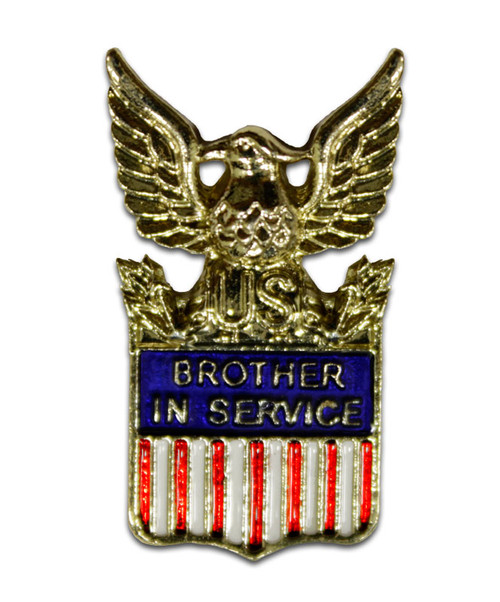 Brother In Service Pin WWII Era Replica Style