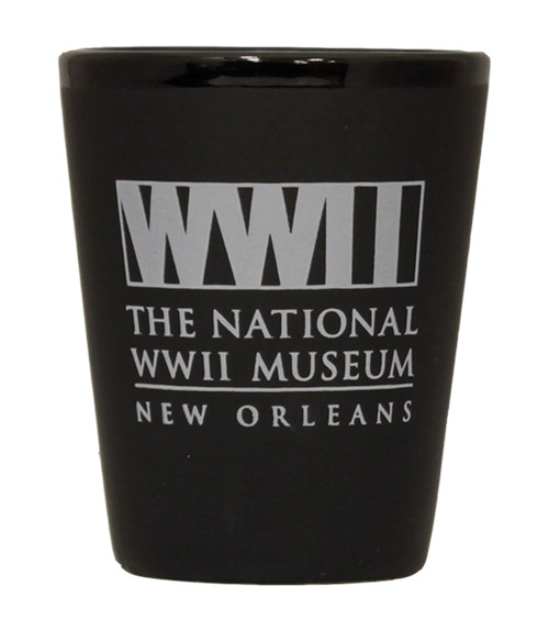 WWII Logo Black Matte Shot Glass