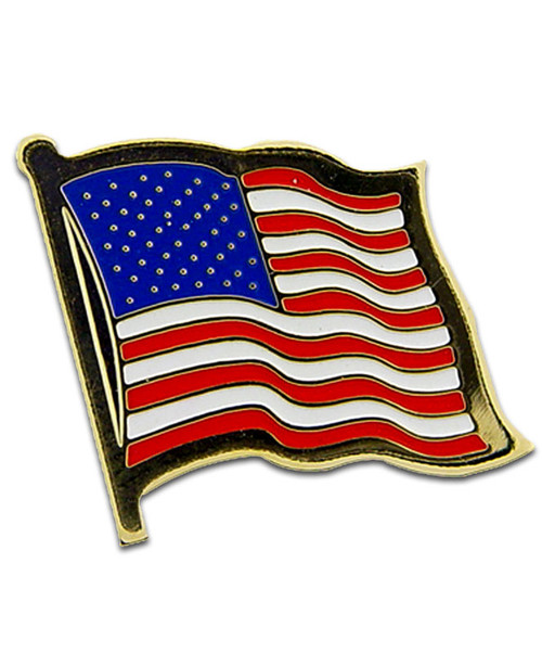 Wavy Flag Lapel Pin P09615