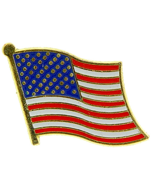 Wavy Flag Lapel Pin P60571