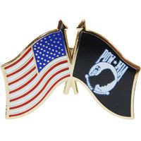 POW MIA Flag Lapel Pin