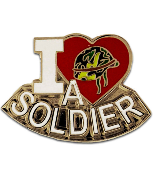 I Love My Soldier Lapel Pin