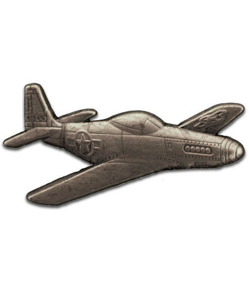 P51 Mustang Pewter Lapel Pin