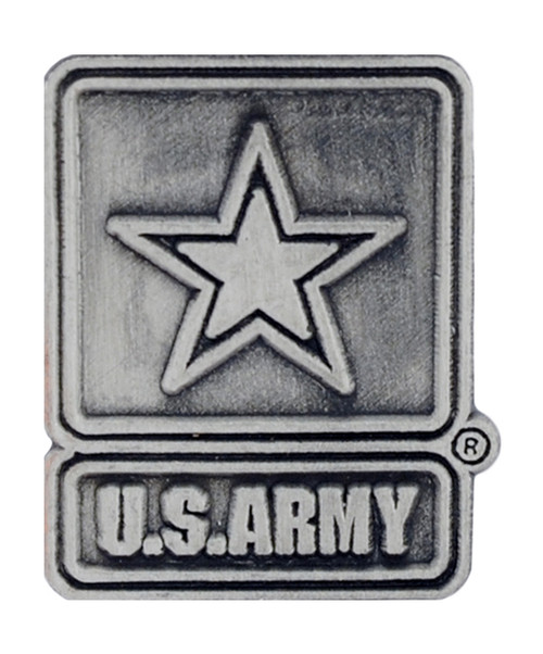 Army Logo Lapel Pin Pewter