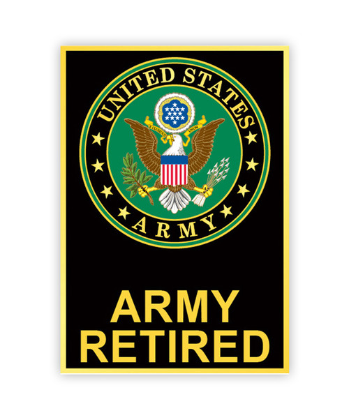 Army Retired Lapel Pin