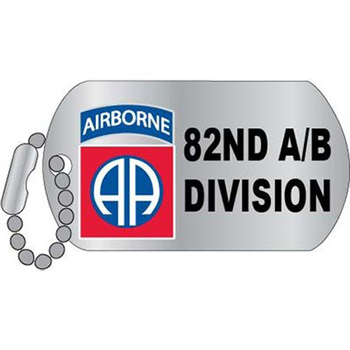 82nd Airborne Dog Tag Lapel Pin