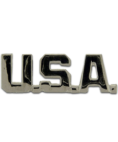 Silver USA Lapel Pin