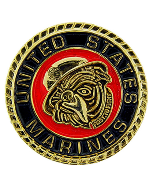 USMC 3D Bulldog Lapel Pin