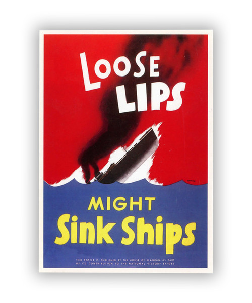 Loose Lips Postcard