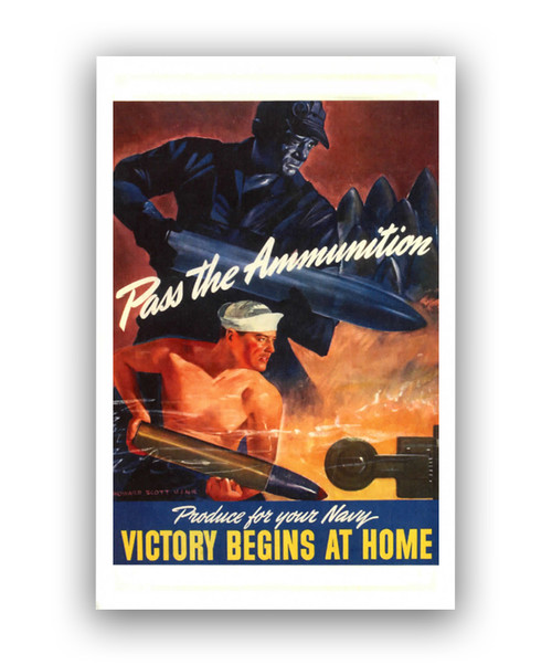 Pass the Ammunition, Navy Production Postcard