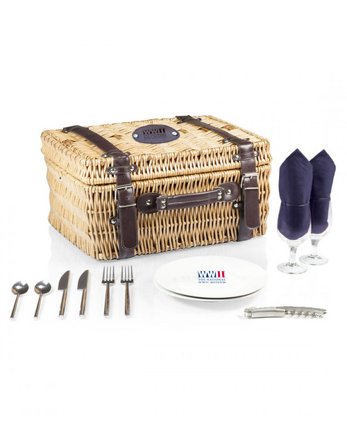 WWII Logo Picnic Basket Set